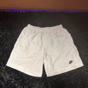 White Nike Mens Athletic Shorts